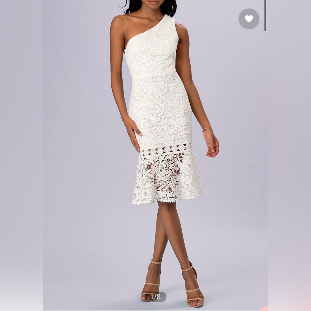 Azazie Lace Midi Dress